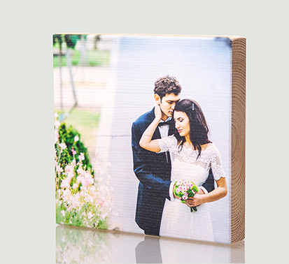 הדפסה על בלוק עץ